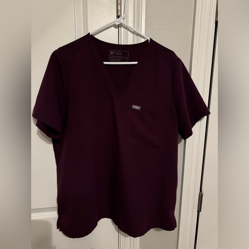 Figs Catarina Top XL in Deep Purple